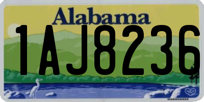 AL license plate 1AJ8236
