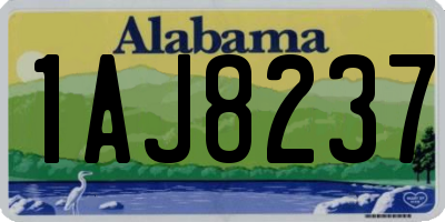 AL license plate 1AJ8237