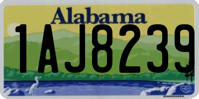 AL license plate 1AJ8239