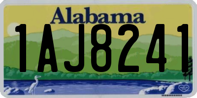 AL license plate 1AJ8241