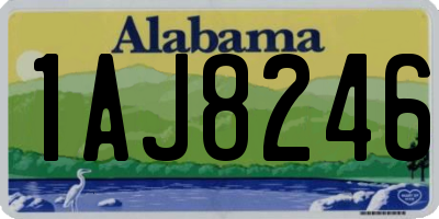 AL license plate 1AJ8246
