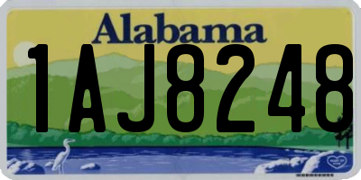 AL license plate 1AJ8248