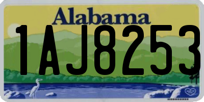 AL license plate 1AJ8253