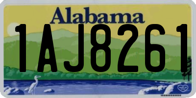 AL license plate 1AJ8261