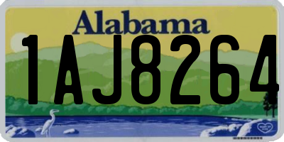 AL license plate 1AJ8264