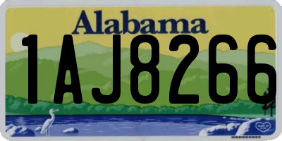AL license plate 1AJ8266