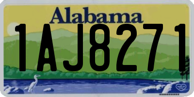AL license plate 1AJ8271