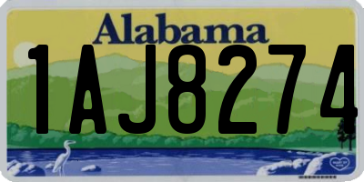 AL license plate 1AJ8274
