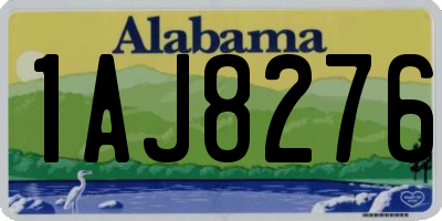 AL license plate 1AJ8276