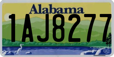 AL license plate 1AJ8277
