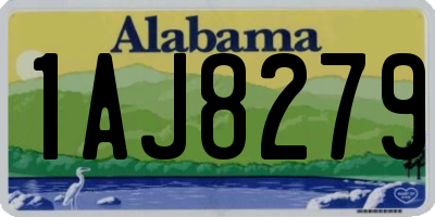 AL license plate 1AJ8279