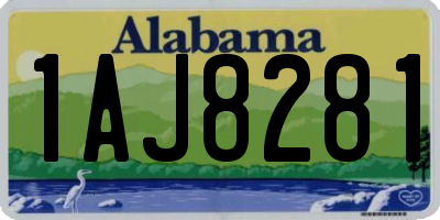 AL license plate 1AJ8281