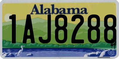 AL license plate 1AJ8288