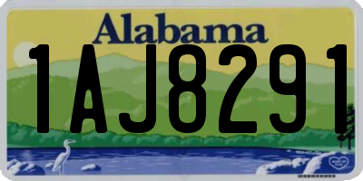 AL license plate 1AJ8291