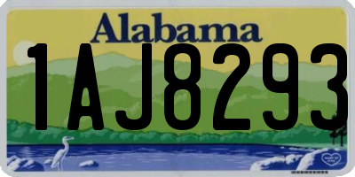AL license plate 1AJ8293
