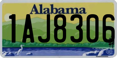 AL license plate 1AJ8306