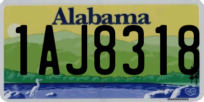 AL license plate 1AJ8318