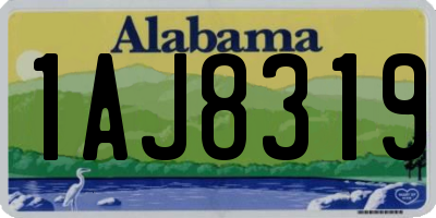 AL license plate 1AJ8319