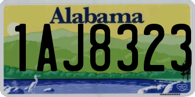 AL license plate 1AJ8323