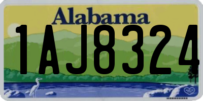 AL license plate 1AJ8324