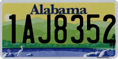 AL license plate 1AJ8352