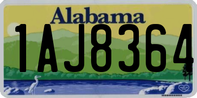 AL license plate 1AJ8364