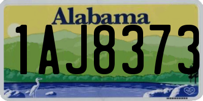 AL license plate 1AJ8373