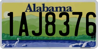 AL license plate 1AJ8376