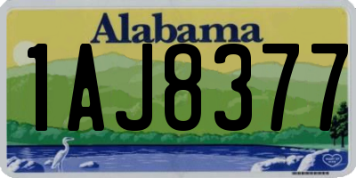 AL license plate 1AJ8377