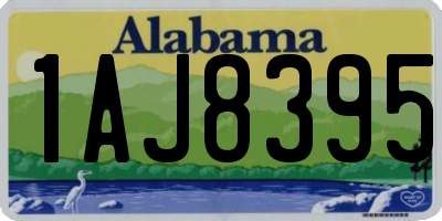 AL license plate 1AJ8395