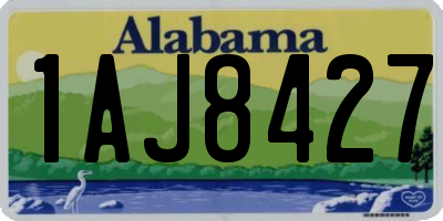 AL license plate 1AJ8427