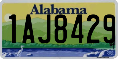 AL license plate 1AJ8429