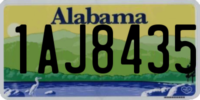 AL license plate 1AJ8435