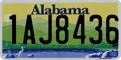 AL license plate 1AJ8436