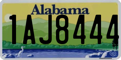 AL license plate 1AJ8444