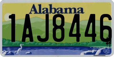 AL license plate 1AJ8446