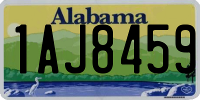 AL license plate 1AJ8459