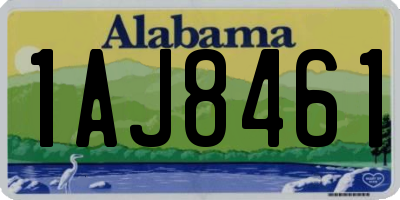 AL license plate 1AJ8461