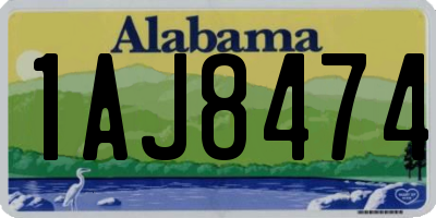 AL license plate 1AJ8474