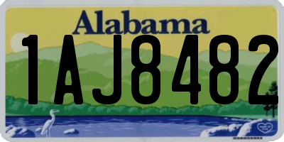 AL license plate 1AJ8482