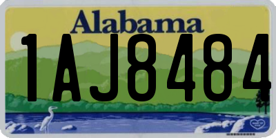 AL license plate 1AJ8484