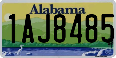 AL license plate 1AJ8485
