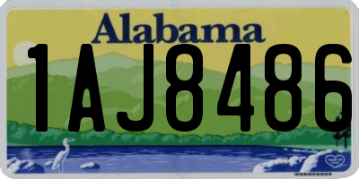 AL license plate 1AJ8486