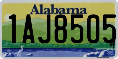 AL license plate 1AJ8505
