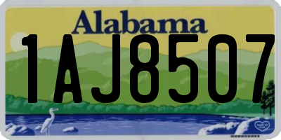 AL license plate 1AJ8507