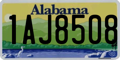 AL license plate 1AJ8508