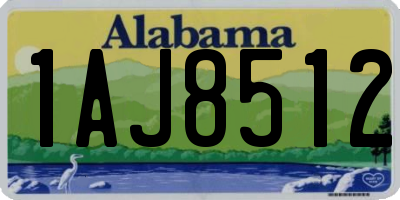 AL license plate 1AJ8512