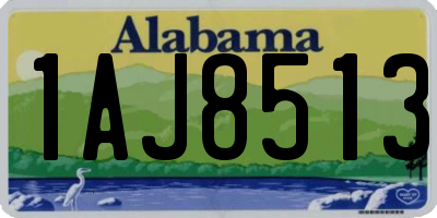 AL license plate 1AJ8513