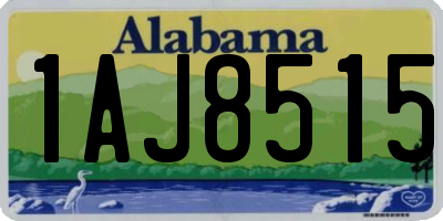 AL license plate 1AJ8515