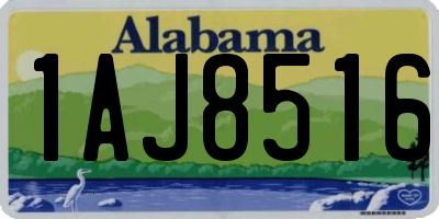 AL license plate 1AJ8516